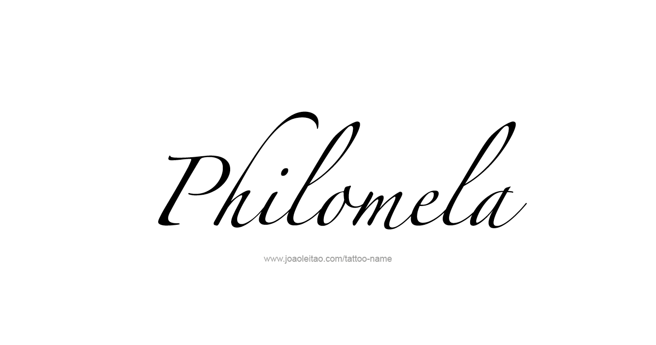 Tattoo Design Mythology Name Philomela   