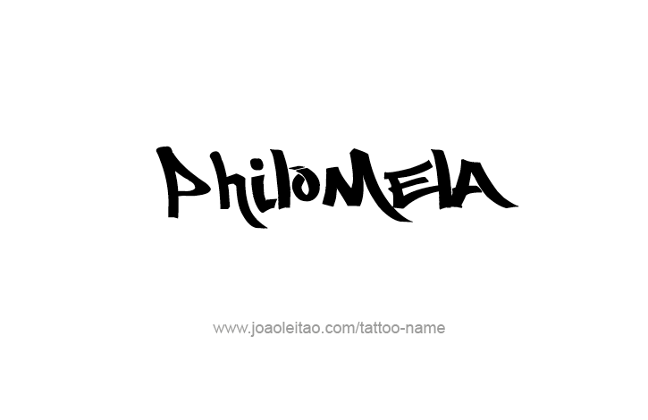 Tattoo Design Mythology Name Philomela   