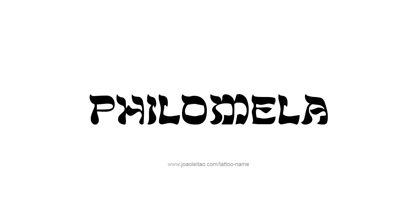 Tattoo Design Mythology Name Philomela   