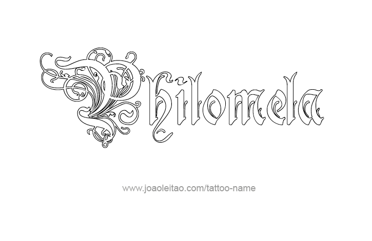 Tattoo Design Mythology Name Philomela   