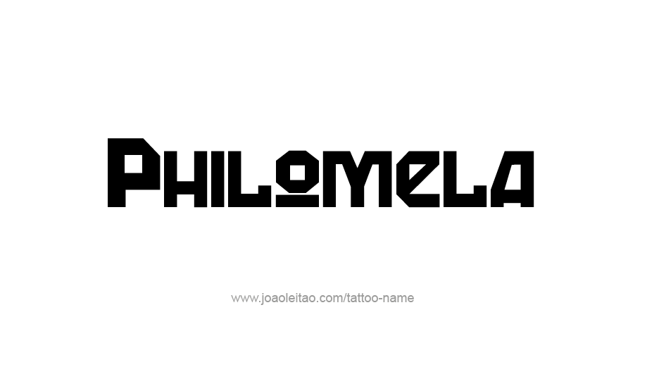 Tattoo Design Mythology Name Philomela   