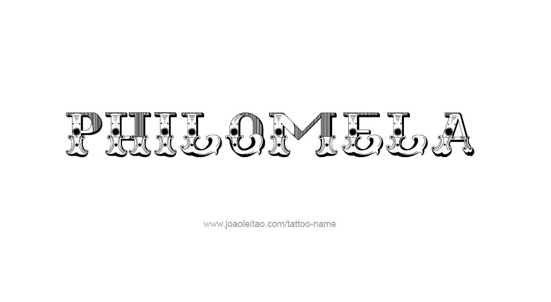 Tattoo Design Mythology Name Philomela   