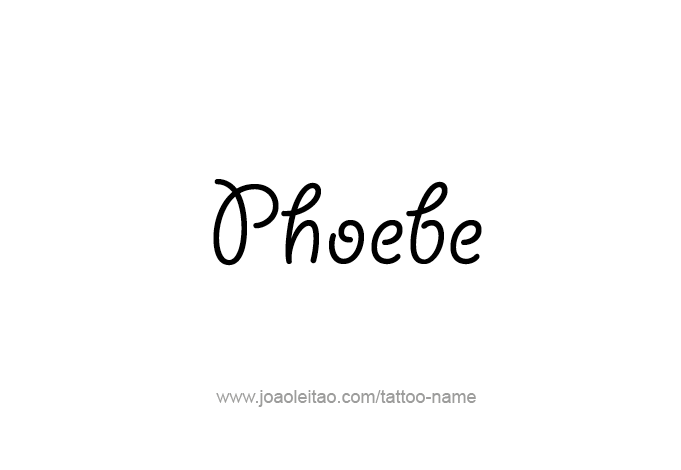 Phoebe Mythology Name Tattoo Designs - Page 2 of 5 - Tattoos with Names