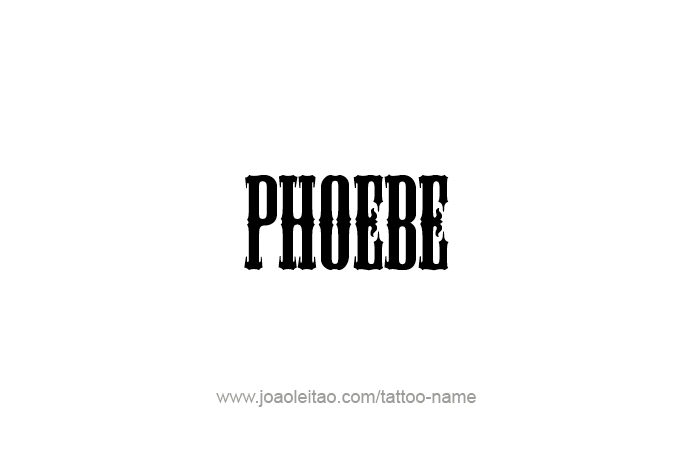 Tattoo Design Mythology Name Phoebe   