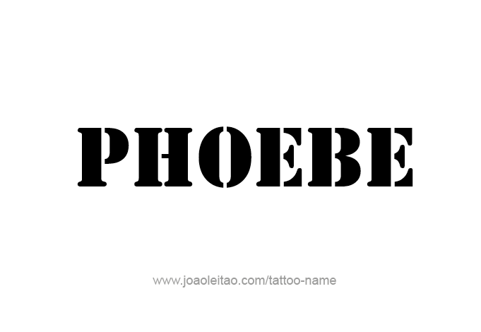 Tattoo Design Mythology Name Phoebe   