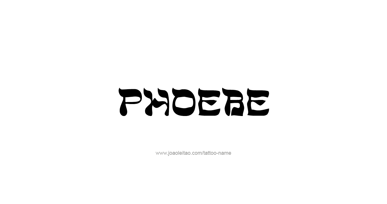 Tattoo Design Mythology Name Phoebe   