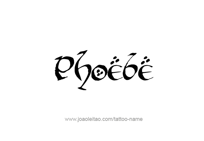 Tattoo Design Mythology Name Phoebe   