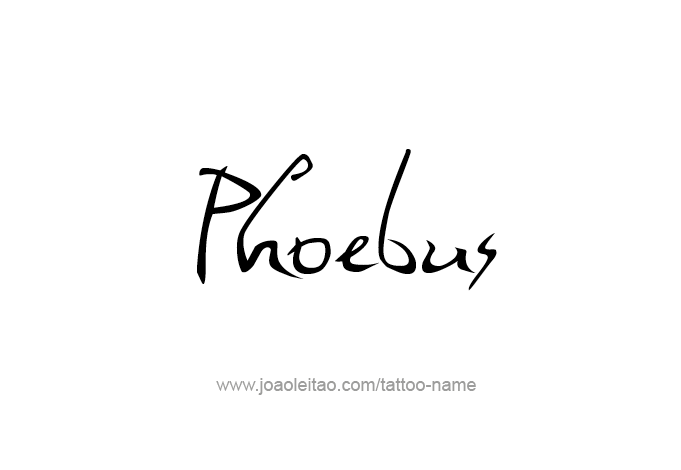 Tattoo Design Mythology Name Phoebus   