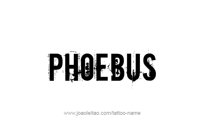 Tattoo Design Mythology Name Phoebus   