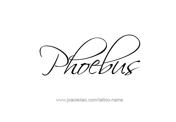 Tattoo Design Mythology Name Phoebus   