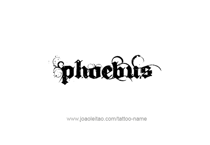 Tattoo Design Mythology Name Phoebus   