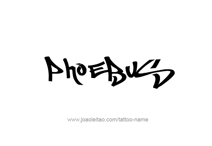 Tattoo Design Mythology Name Phoebus   