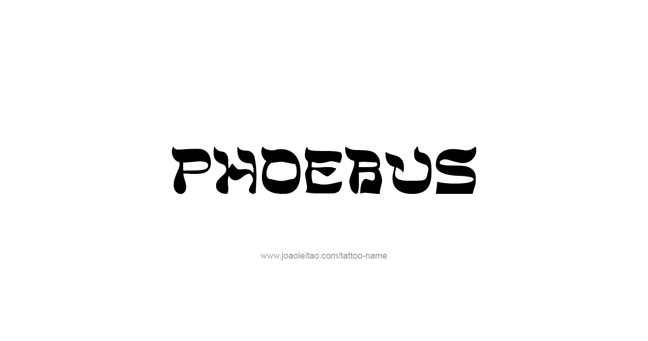 Tattoo Design Mythology Name Phoebus   