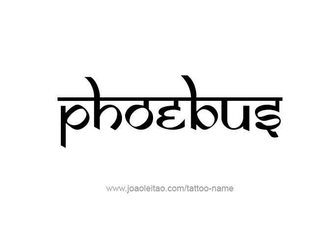 Tattoo Design Mythology Name Phoebus   