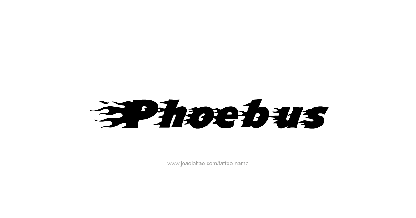 Tattoo Design Mythology Name Phoebus   