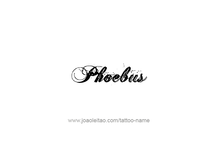 Tattoo Design Mythology Name Phoebus   