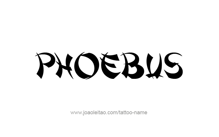 Tattoo Design Mythology Name Phoebus