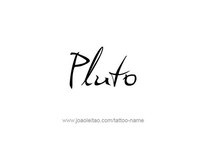 Tattoo Design Mythology Name Pluto   