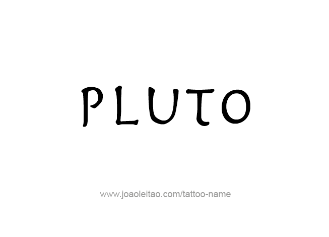 Tattoo Design Mythology Name Pluto   