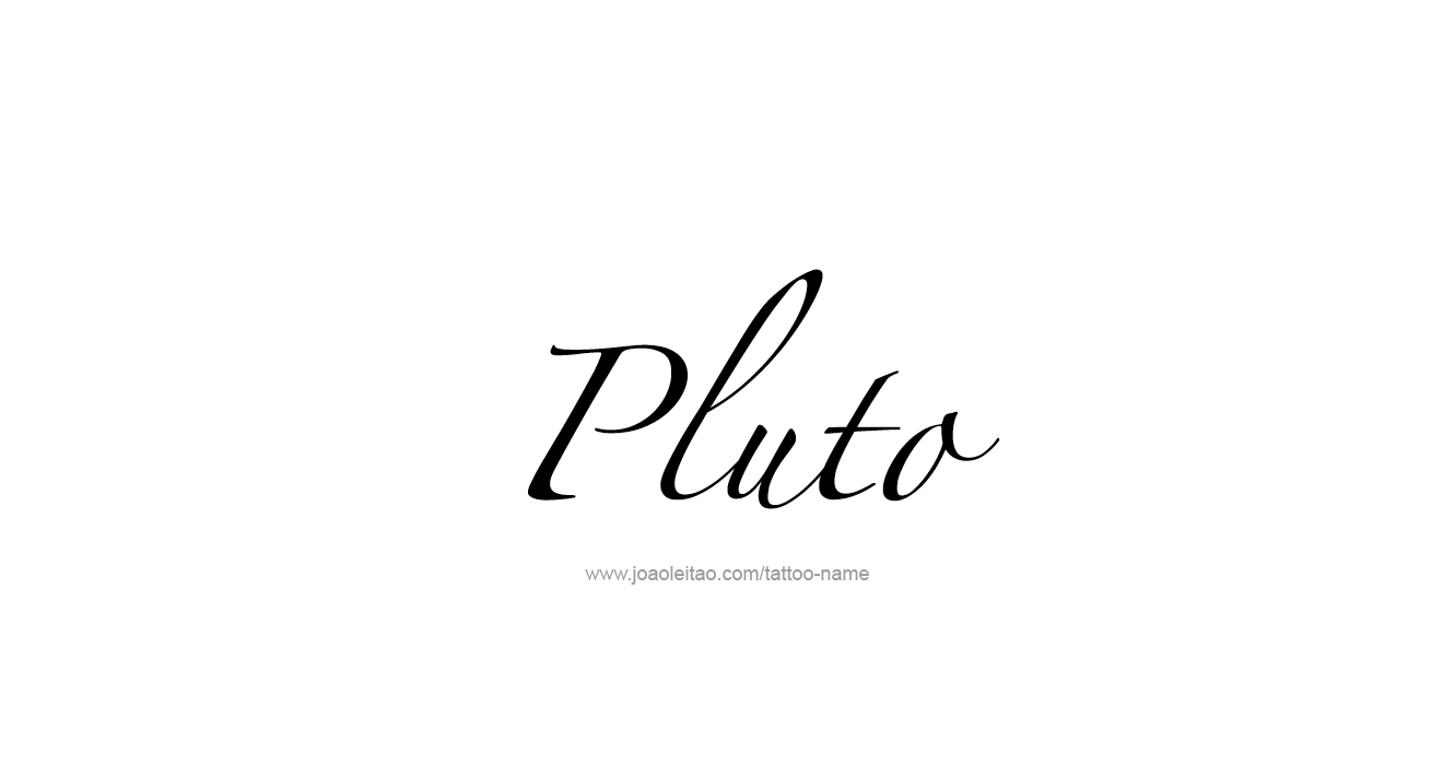 Tattoo Design Mythology Name Pluto   