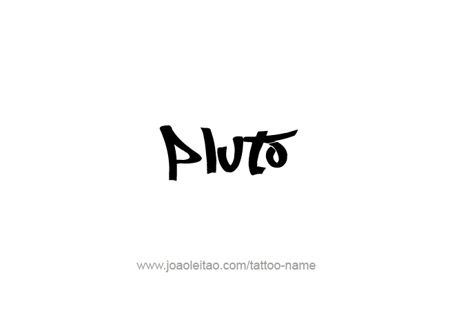 Tattoo Design Mythology Name Pluto   