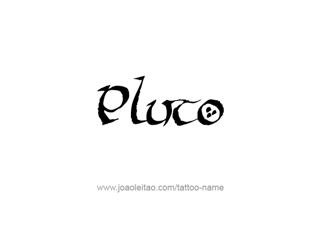 Tattoo Design Mythology Name Pluto   