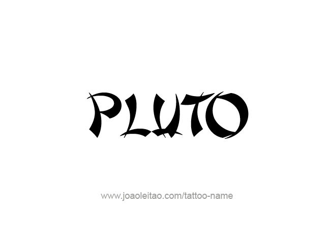 Tattoo Design Mythology Name Pluto