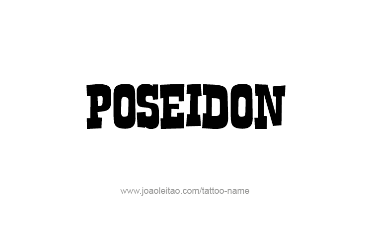 Tattoo Design Mythology Name Poseidon   