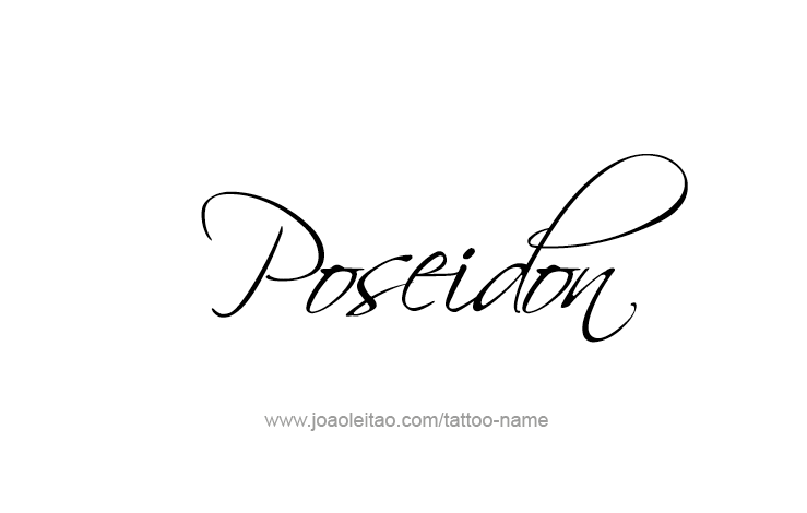 Tattoo Design Mythology Name Poseidon   
