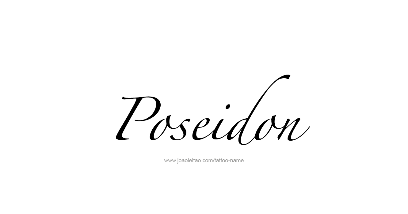 Tattoo Design Mythology Name Poseidon   