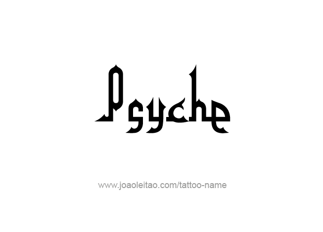 Tattoo Design Mythology Name Psyche   