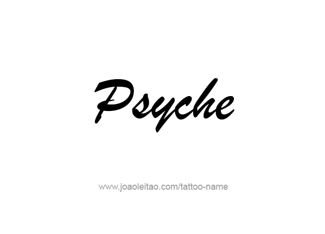 Tattoo Design Mythology Name Psyche   