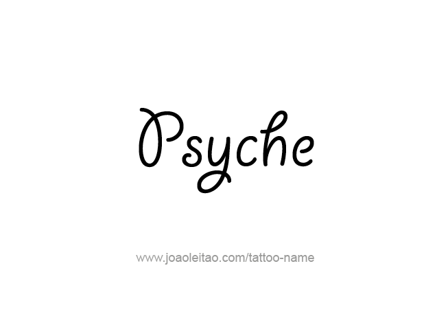 Tattoo Design Mythology Name Psyche   