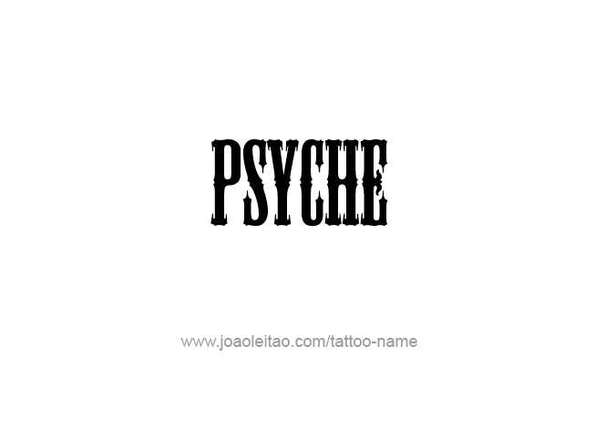 Tattoo Design Mythology Name Psyche   