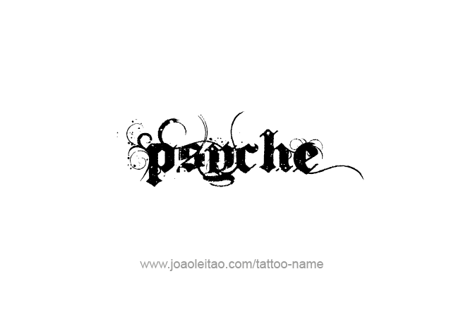 Tattoo Design Mythology Name Psyche   