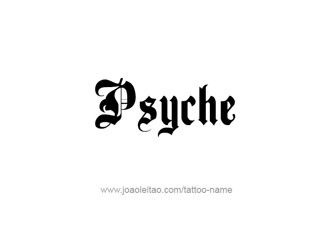 Tattoo Design Mythology Name Psyche   