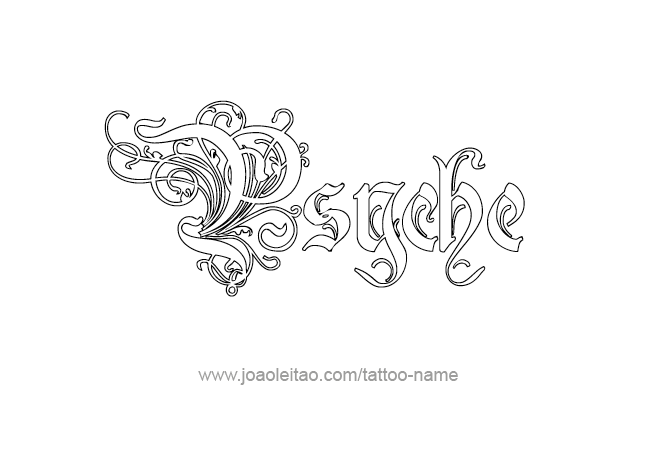 Tattoo Design Mythology Name Psyche   