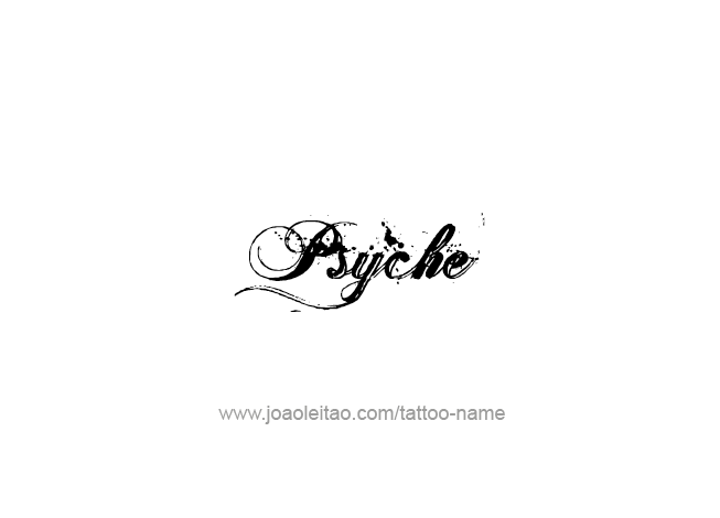 Tattoo Design Mythology Name Psyche   