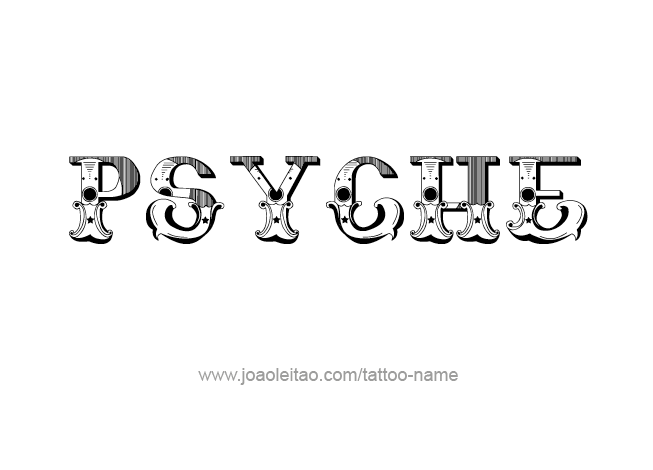 Tattoo Design Mythology Name Psyche   