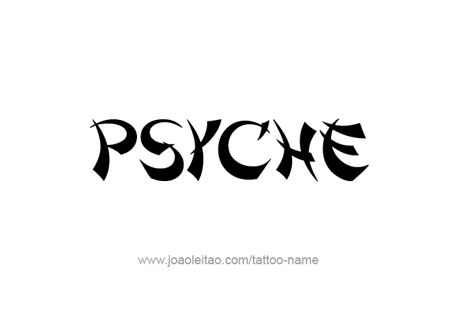 Tattoo Design Mythology Name Psyche