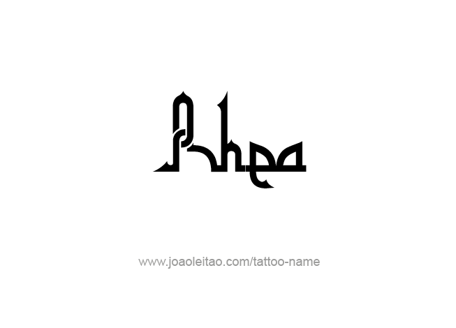 Tattoo Design Mythology Name Rhea   