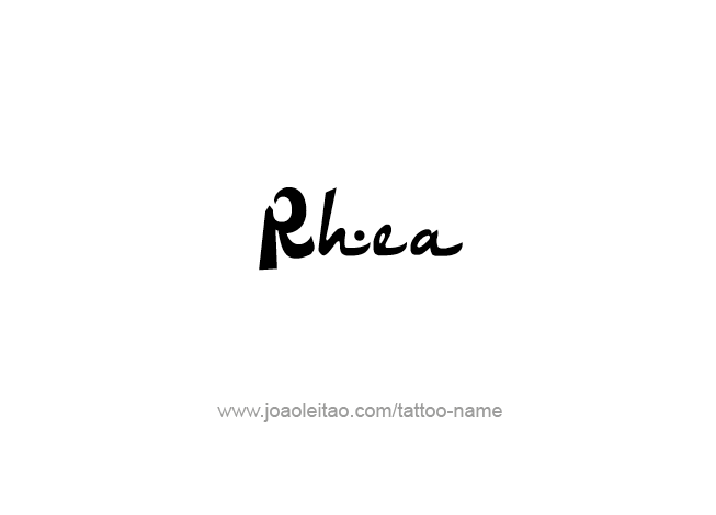 Tattoo Design Mythology Name Rhea   