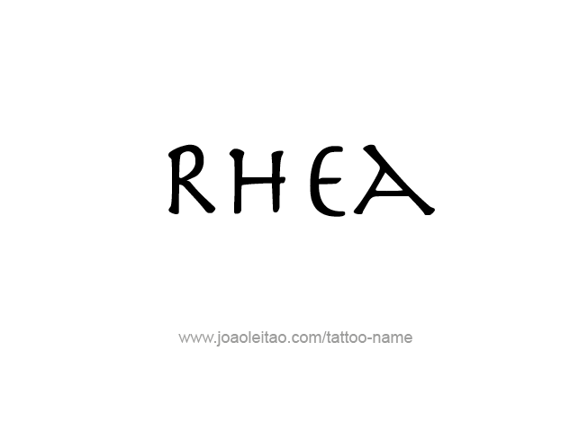 Tattoo Design Mythology Name Rhea   