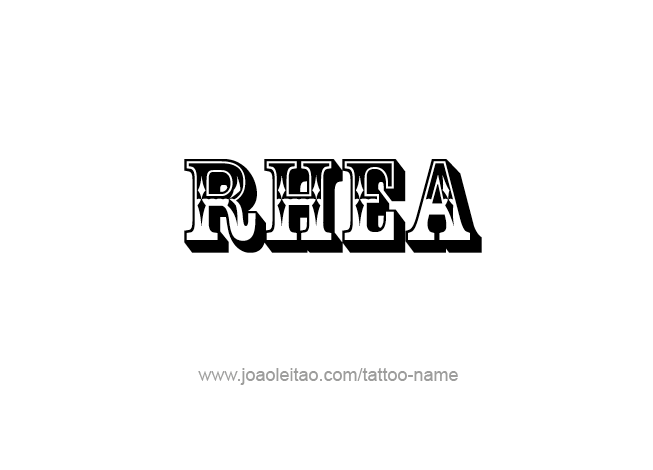 Tattoo Design Mythology Name Rhea   