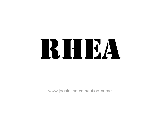 Tattoo Design Mythology Name Rhea   