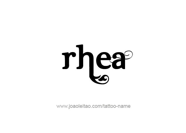 Tattoo Design Mythology Name Rhea   