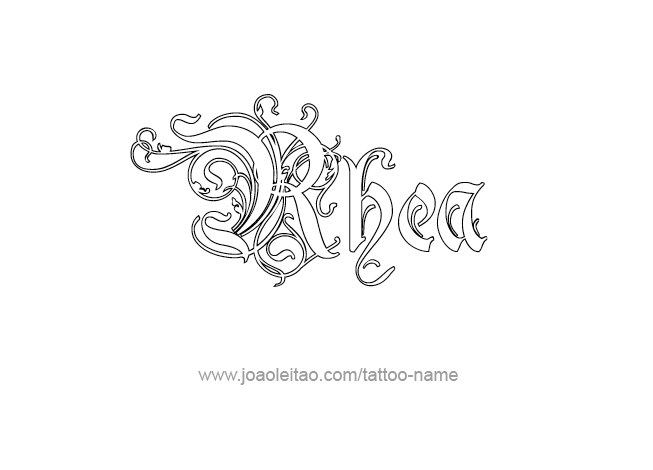 Tattoo Design Mythology Name Rhea   