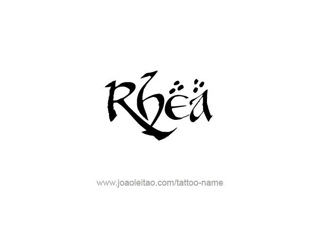 Tattoo Design Mythology Name Rhea   