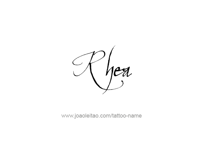 Tattoo Design Mythology Name Rhea   