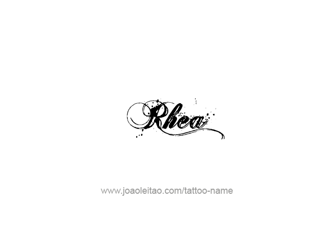 Tattoo Design Mythology Name Rhea   